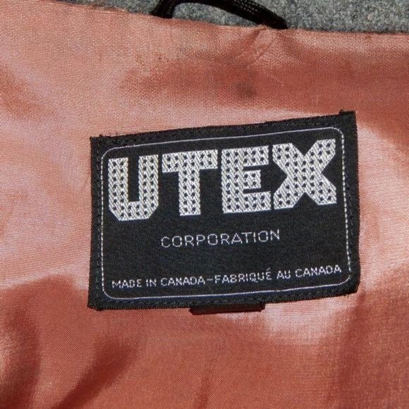 Vintage UTEX Men's Grey Western Style Wool Topcoat - Picture 3 of 8